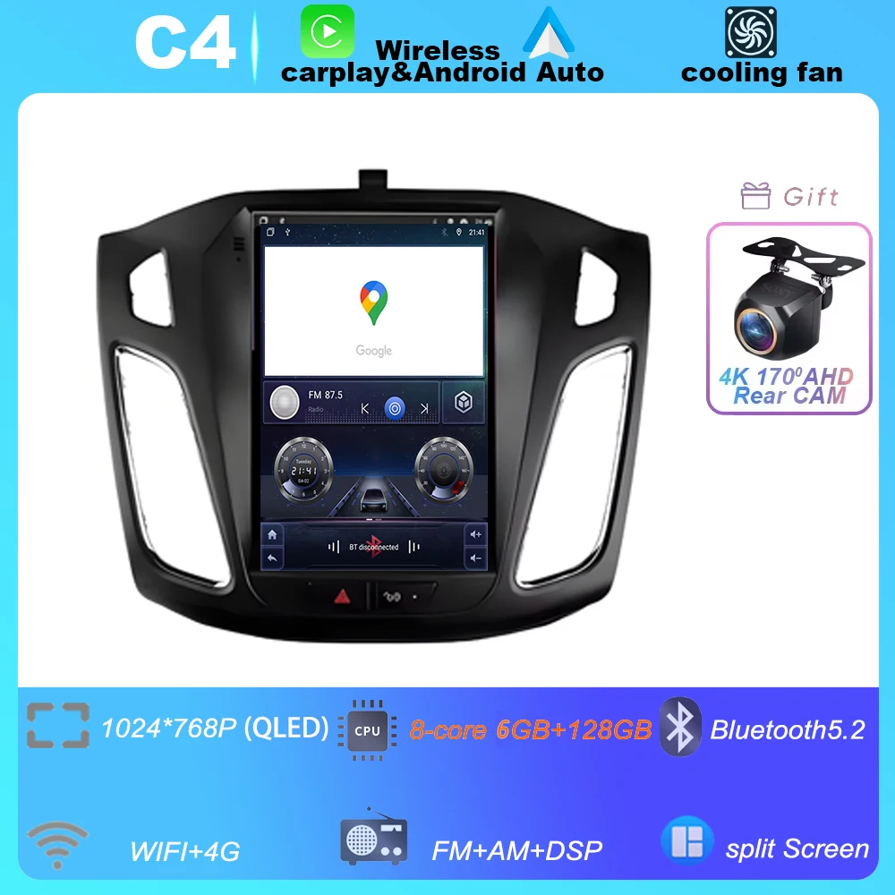 Автомобильный радиоприемник для Ford Focus 3 Mk 3 2011-2019 8 ядер Android 15 Мультимедийный видеоплеер Carplay Авто Стерео GPS WIFI Навигация
Автомобильный радиоприемник для Ford Focus 3 Mk 3 2011-2019 8 ядер Android 15 Мультимедийный видеоплеер Carplay Авто Стерео GPS WIFI Навигация