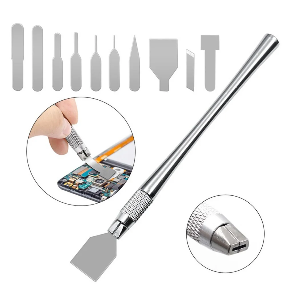 1 Set CPU Prying Cutter Disassembly Blades Pry Opening Tool Metal Crowbar Kit For Repairing Phone Computer IC Chip BGA Hand Tool
1 Set CPU Prying Cutter Disassembly Blades Pry Opening Tool Metal Crowbar Kit For Repairing Phone Computer IC Chip BGA Hand Tool