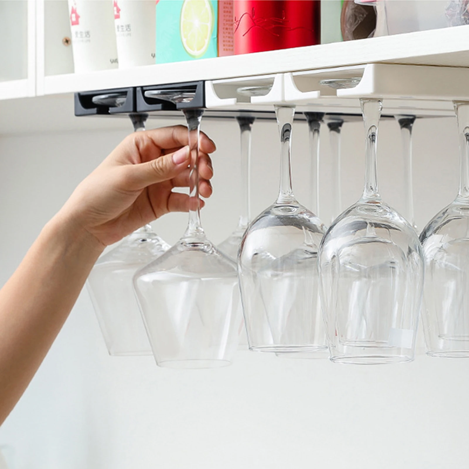 Under Cabinet Free Punching Holder Wine Glass Rack For Bar Countertop Champagne Wine Glass Holder Hanger For Kitchen Storage
Under Cabinet Free Punching Holder Wine Glass Rack For Bar Countertop Champagne Wine Glass Holder Hanger For Kitchen Storage