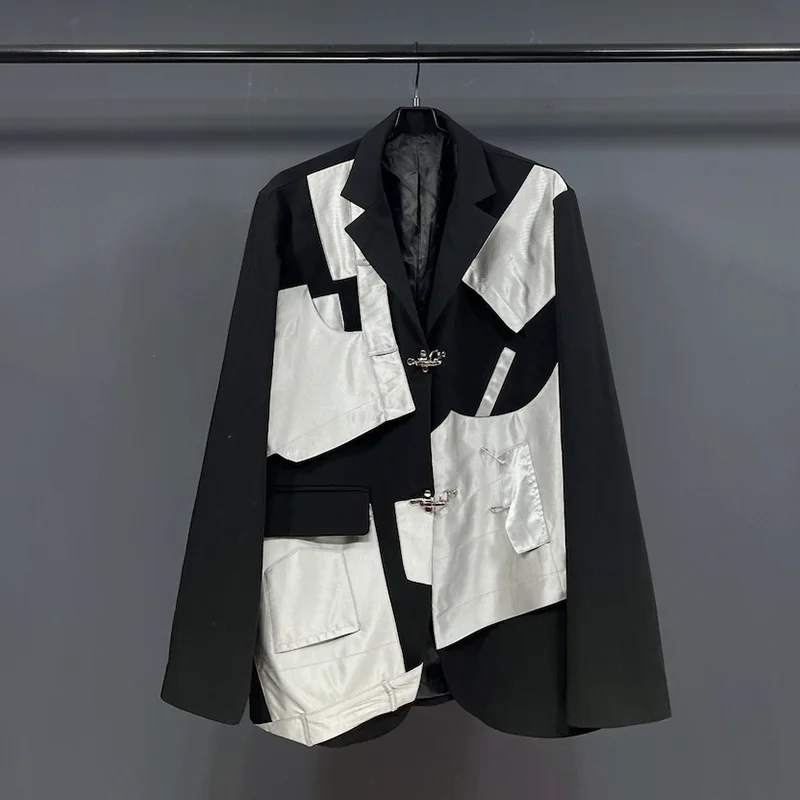 2024 Blazer Design Men's Splicing Color Contrast Elegant Suit Jacket High Quality Street Spring Trend Original Coat Vintage
2024 Blazer Design Men's Splicing Color Contrast Elegant Suit Jacket High Quality Street Spring Trend Original Coat Vintage