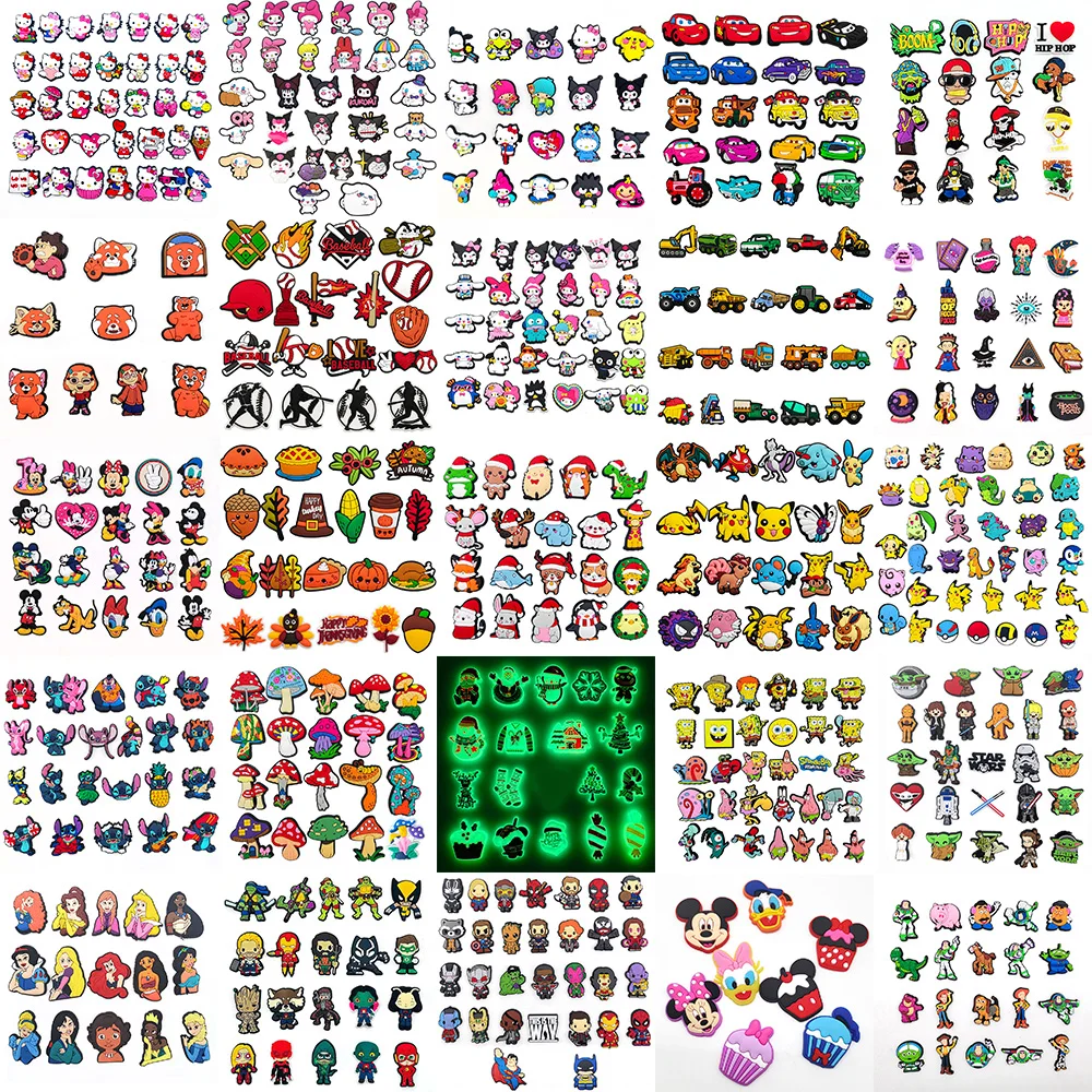 Aoger New Set Disney Pokemon Sanrio Cartoon Cute Shoe Croc Charms for Clogs Sandals Decoration Shoe Buckle JIBZ for Friends Gift 
Aoger New Set Disney Pokemon Sanrio Cartoon Cute Shoe Croc Charms for Clogs Sandals Decoration Shoe Buckle JIBZ for Friends Gift