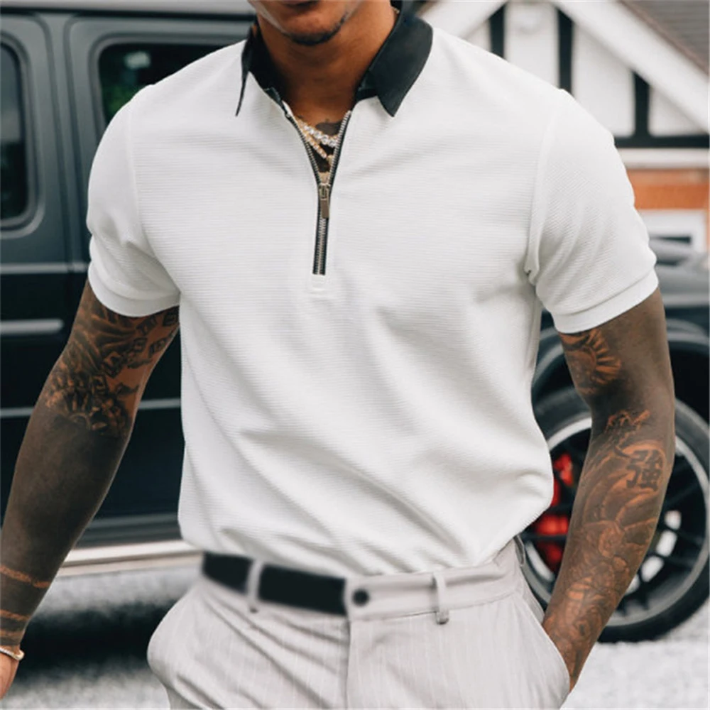 Clothing Mens Lapel Shirt Basic Breathable Business Combat Fitness Golf Short Sleeve Slim Fit Solid Color Sports
Clothing Mens Lapel Shirt Basic Breathable Business Combat Fitness Golf Short Sleeve Slim Fit Solid Color Sports