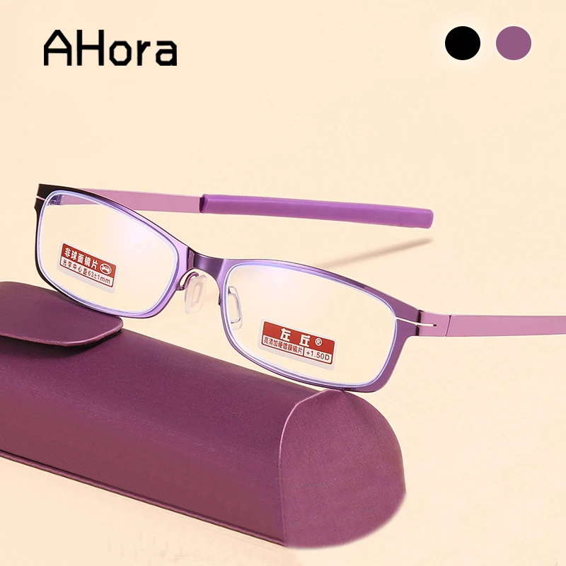 Пресбиопические очки Ahora для мужчин и женщин, металлические аксессуары для чтения при пресбиопии, с защитой от синего излучения, для деловых встреч, + 1,50 + 2,00 + 2,50 
Пресбиопические очки Ahora для мужчин и женщин, металлические аксессуары для чтения при пресбиопии, с защитой от синего излучения, для деловых встреч, + 1,50 + 2,00 + 2,50