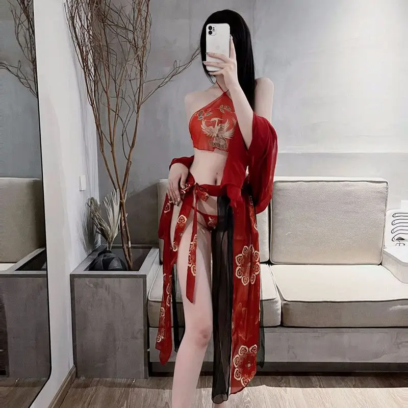 Красный сексуальный фартук ханьфу в китайском классическом стиле, женское нижнее белье, юбка на бретелях, Униформа, соблазнительный бандаж ...
Красный сексуальный фартук ханьфу в китайском классическом стиле, женское нижнее белье, юбка на бретелях, Униформа, соблазнительный бандаж ...