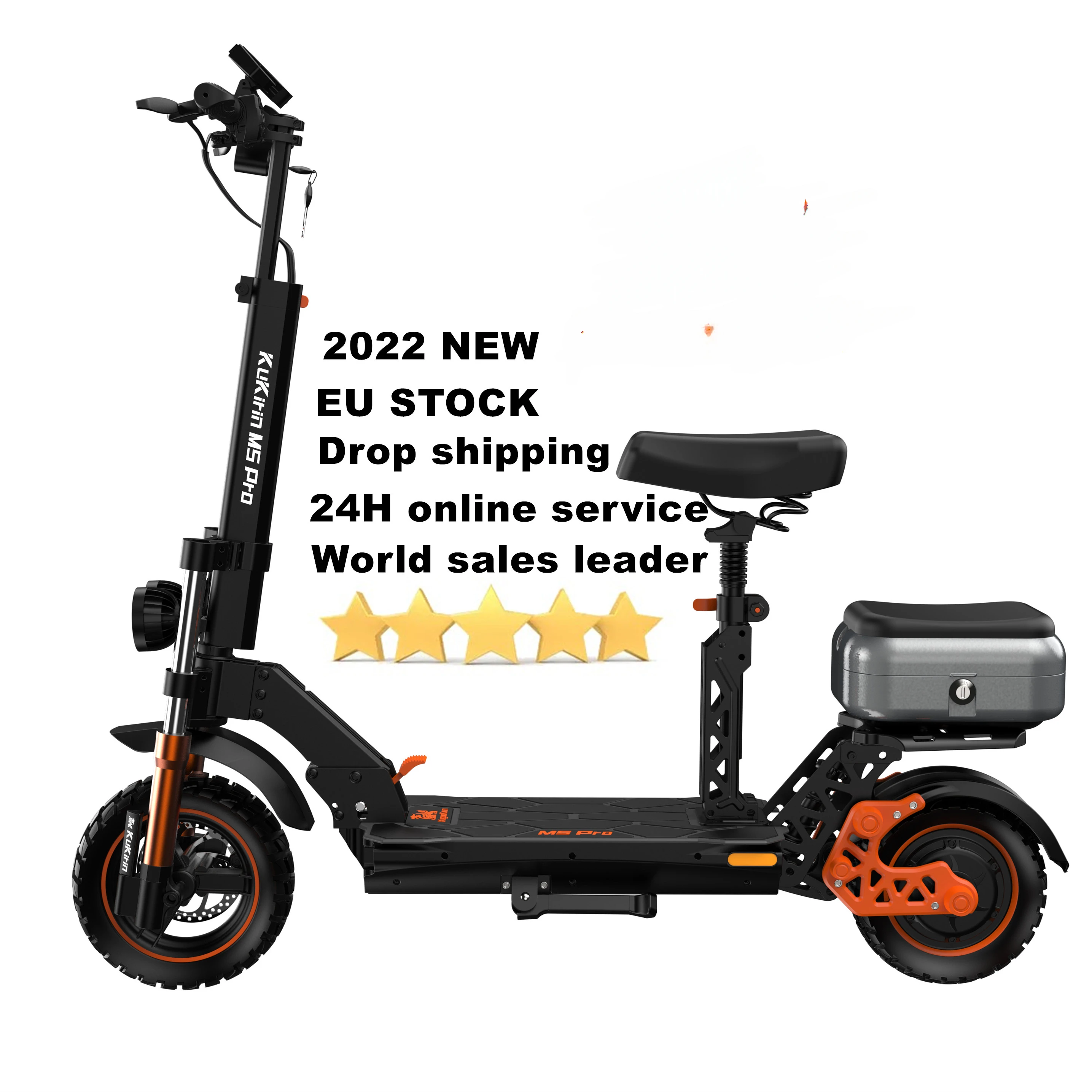 Yun Yi2022 new EU warehouse drop shipping service waterproof 1200W 20AH 70km range kukirin M5 pro electric scooter with seat
Yun Yi2022 new EU warehouse drop shipping service waterproof 1200W 20AH 70km range kukirin M5 pro electric scooter with seat