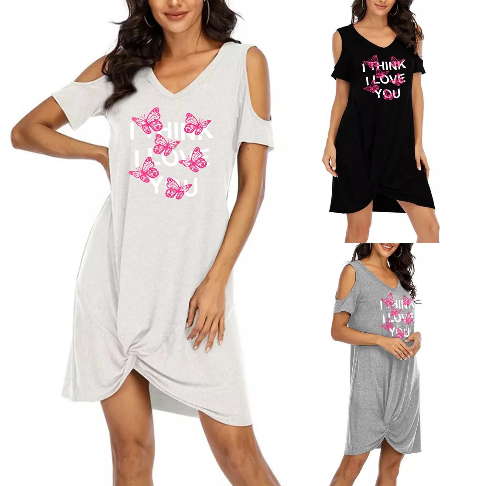 Женское Короткое платье без бретелек с V-образным вырезом и рукавами
Женское Короткое платье без бретелек с V-образным вырезом и рукавами