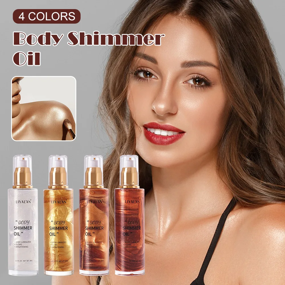 4 Colors Body Shimmer Oil Face Metallic Highlighter Body Bronzer Shine Glitter Face Contour Brighten Liquid Highlight Makeup
4 Colors Body Shimmer Oil Face Metallic Highlighter Body Bronzer Shine Glitter Face Contour Brighten Liquid Highlight Makeup