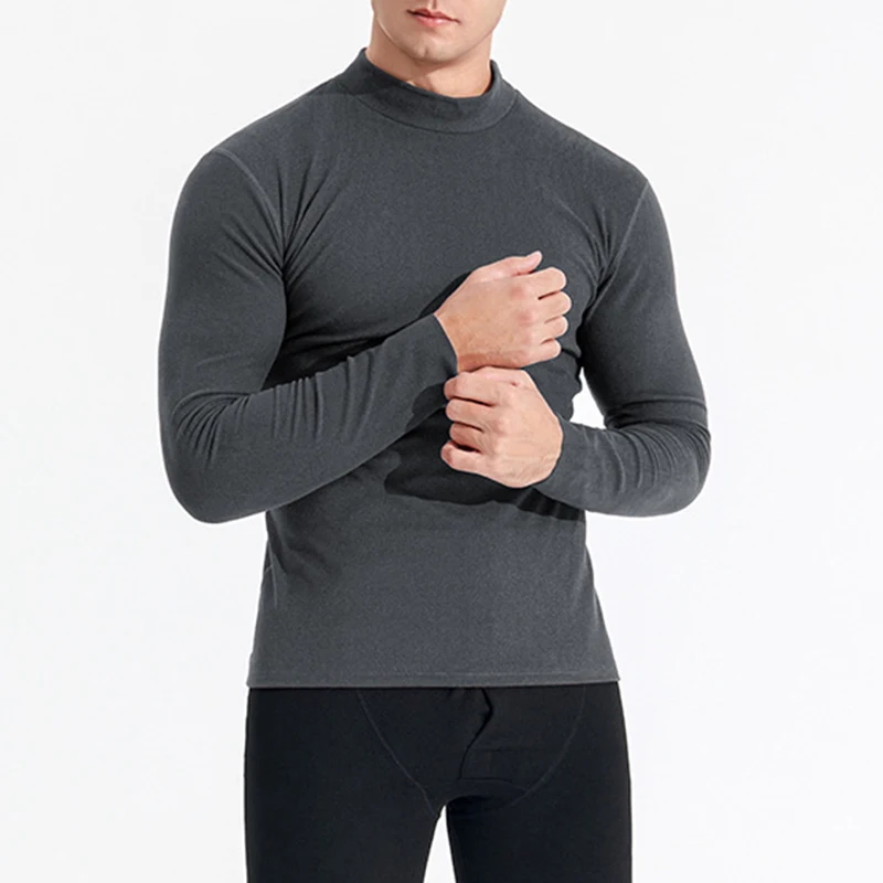 Thermal Underwear Tops Men Winter Thick Warm Fleece Underwear Male Half Turtleneck Pullovers Solid Long Sleeve Undershirts
Thermal Underwear Tops Men Winter Thick Warm Fleece Underwear Male Half Turtleneck Pullovers Solid Long Sleeve Undershirts