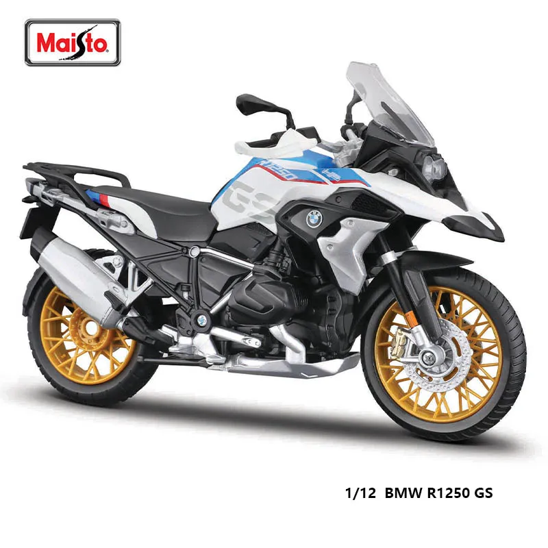 Мотоцикл Maisto в масштабе 1:12 BMW R1250 GS реплики с аутентичными деталями Коллекционная