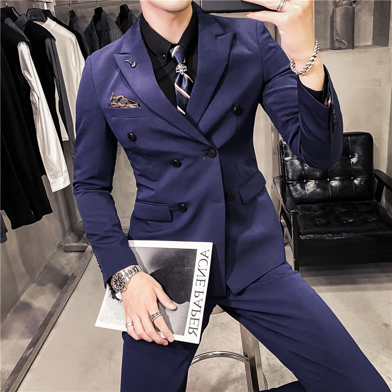 Mens With (jacket+pants Peak Breasted Blazer Gentleman Tuxedos 2022 Double S-5XL Suit ) Wedding Business Slim Fit Groom Formal
Mens With (jacket+pants Peak Breasted Blazer Gentleman Tuxedos 2022 Double S-5XL Suit ) Wedding Business Slim Fit Groom Formal