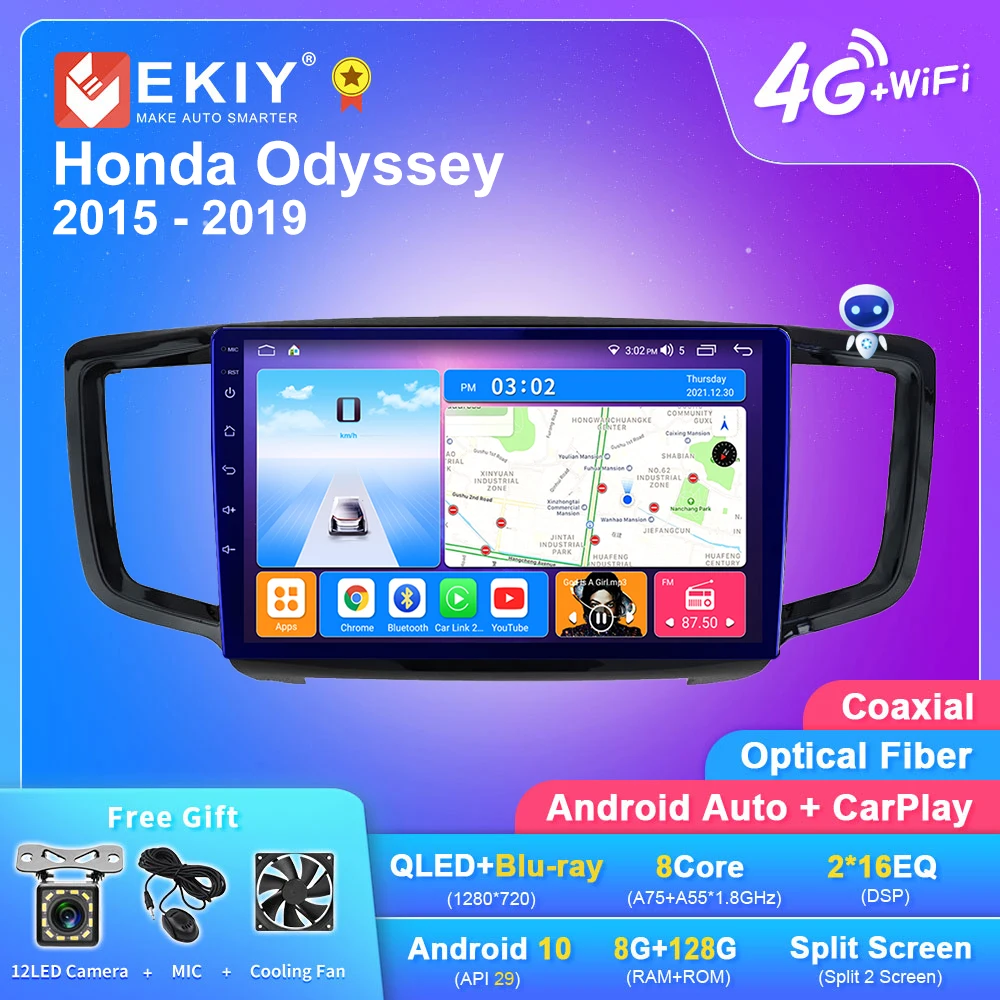 EKIY T7 DSP Android Auto Radio For Honda Odyssey 2015-2019 Multimedia Player Carplay Stereo Navi GPS Camera Tape Recorder DVD
EKIY T7 DSP Android Auto Radio For Honda Odyssey 2015-2019 Multimedia Player Carplay Stereo Navi GPS Camera Tape Recorder DVD