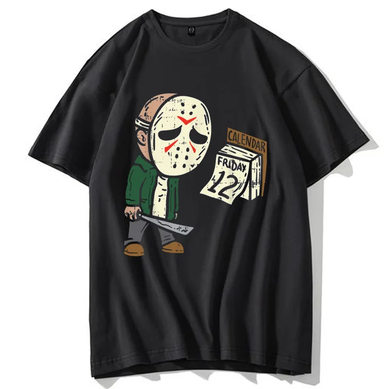 Friday 12th Funny Halloween T Shirt Men Horror Movie Humor T-Shirt Men Hot Sale Funny Tops Shirt Cotton Tshirts Birthday
Friday 12th Funny Halloween T Shirt Men Horror Movie Humor T-Shirt Men Hot Sale Funny Tops Shirt Cotton Tshirts Birthday