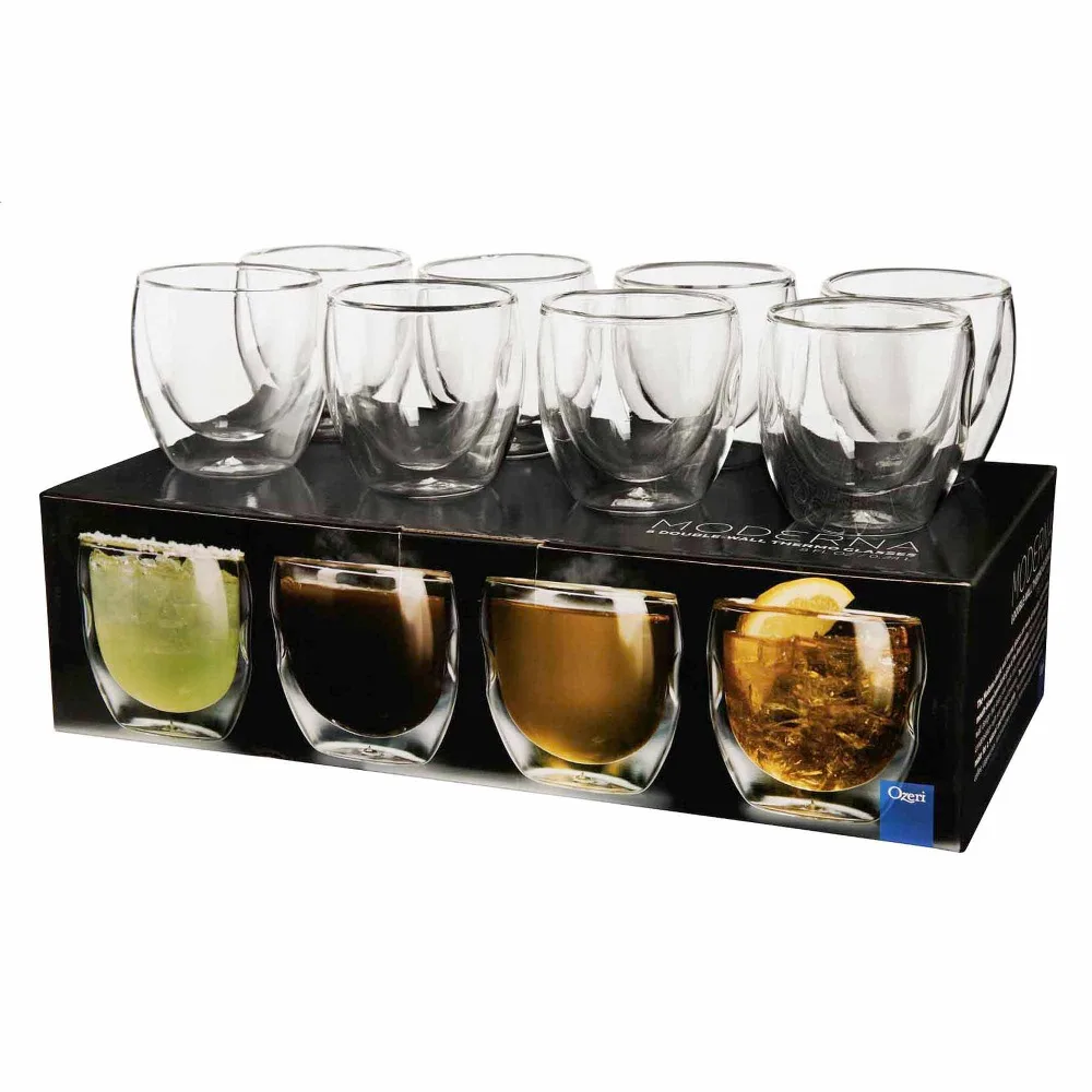 Double Wall 8 Oz Beverage Glasses Coffee Glass Cup Set of 8 Cold Coffee Cups Cocktail Espresso Drinkware coffee mug
Double Wall 8 Oz Beverage Glasses Coffee Glass Cup Set of 8 Cold Coffee Cups Cocktail Espresso Drinkware coffee mug