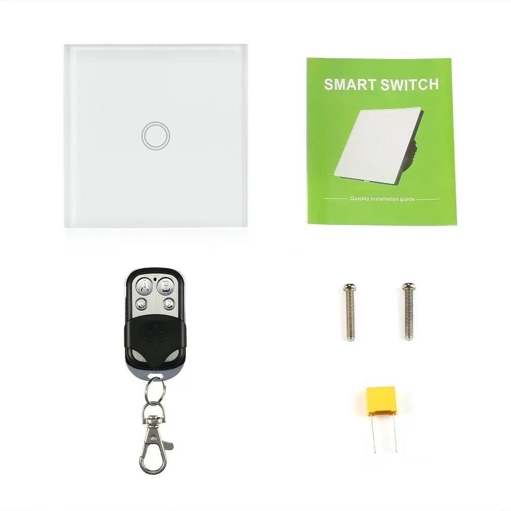 1 Way Smart Home Wall Touch Switch EU/US/UK Standard LED Indicator Remote Control Touch Switch Wireless Light Switch
1 Way Smart Home Wall Touch Switch EU/US/UK Standard LED Indicator Remote Control Touch Switch Wireless Light Switch