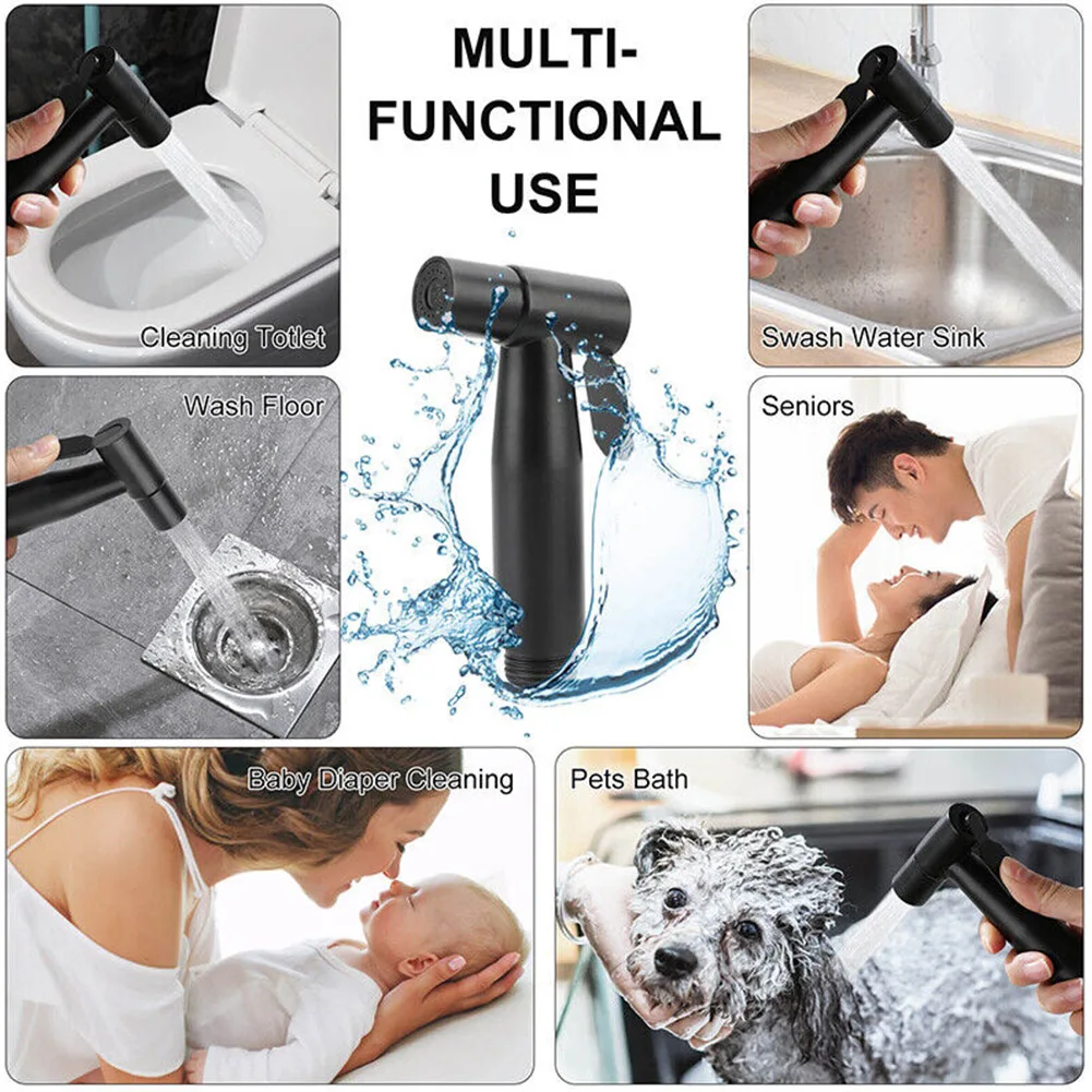 Bathroom Toilet Hand-held Booster Spray Gun Matte Black Bidet Toilet Spray Douche Shattaf Shower Head Purifying Set Accessories
Bathroom Toilet Hand-held Booster Spray Gun Matte Black Bidet Toilet Spray Douche Shattaf Shower Head Purifying Set Accessories