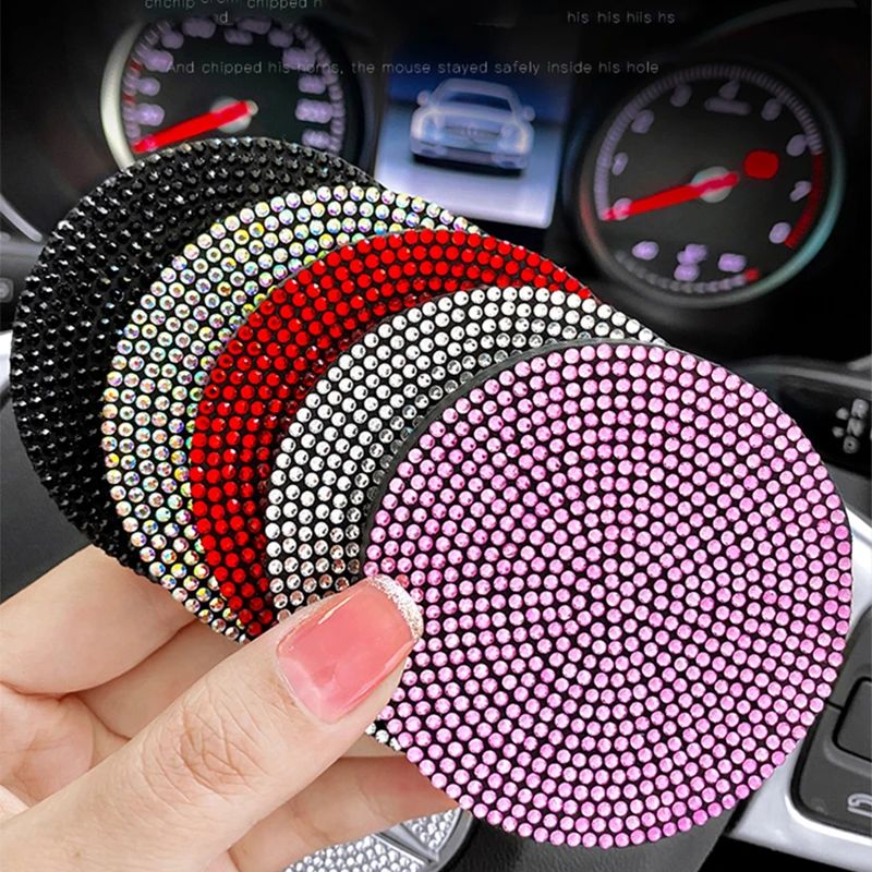 2PCs Diamond Car Carbon Coaster Cup Non-Slip Mats Water Cup Slot Gadgets Mat Silica Pad Cup Holder Car Interior Accessories
2PCs Diamond Car Carbon Coaster Cup Non-Slip Mats Water Cup Slot Gadgets Mat Silica Pad Cup Holder Car Interior Accessories