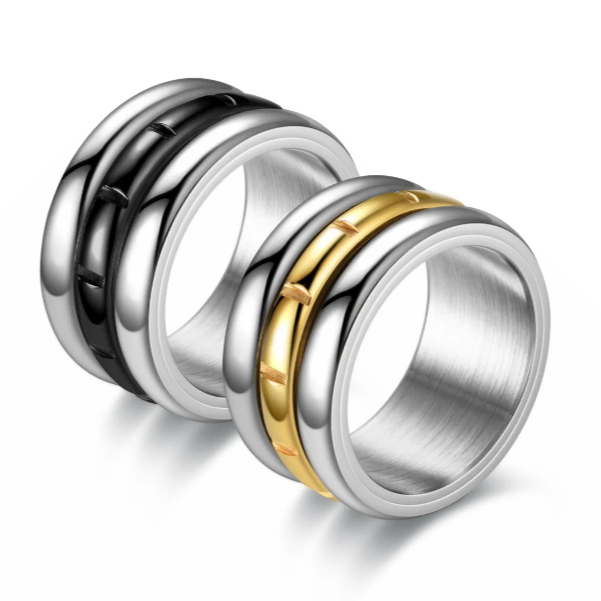 European and American New Titanium Steel Rotating Ring Men European and American Fashion Creative Stainless Steel Ring Wholesale
European and American New Titanium Steel Rotating Ring Men European and American Fashion Creative Stainless Steel Ring Wholesale