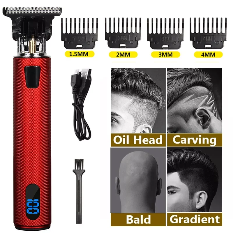2021T9 New USB Rechargeable Hair Trimmer Barber LCD Hair Clipper Machine Hair Cutting Beard Trimmer For Men Haircut Styling Tool
2021T9 New USB Rechargeable Hair Trimmer Barber LCD Hair Clipper Machine Hair Cutting Beard Trimmer For Men Haircut Styling Tool