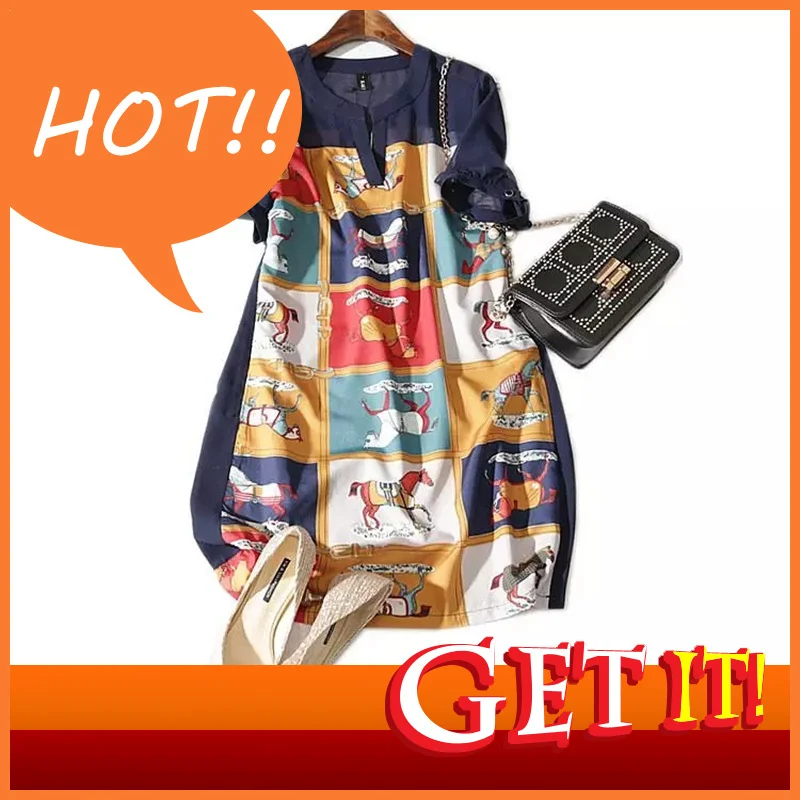 Women For Summer 2023 Clothes Vestido Casual Woman A-line Print Knee-length Empire V-neck Dresses For Women 4xl 
Women For Summer 2023 Clothes Vestido Casual Woman A-line Print Knee-length Empire V-neck Dresses For Women 4xl