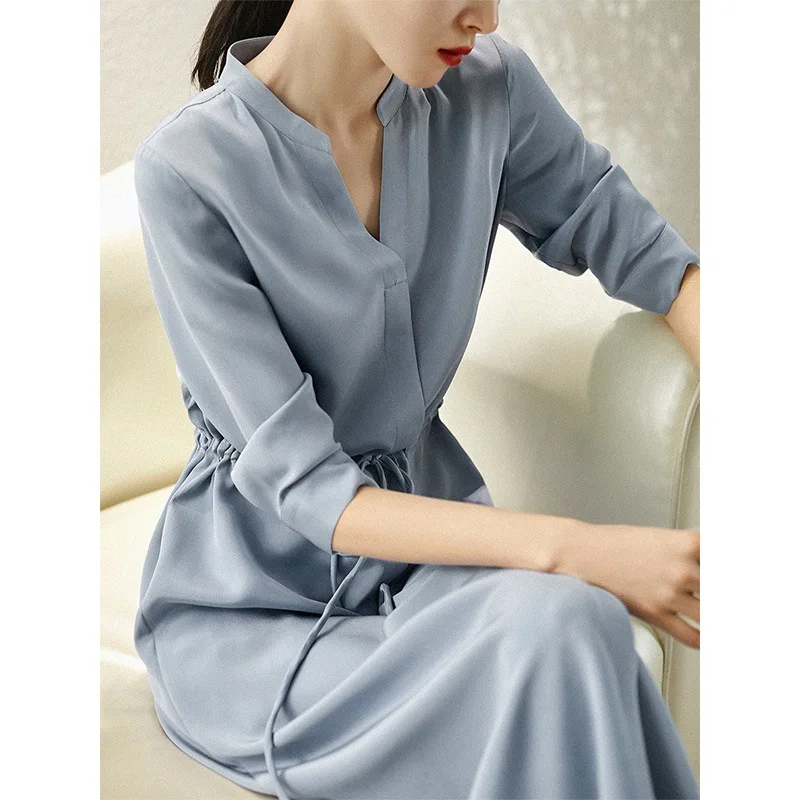 Ladies Spring Long Shirtdress Women Black Sleeveless Slim V-neck Elegant Dresses Party Vintage Temperament Women Summer Dress
Ladies Spring Long Shirtdress Women Black Sleeveless Slim V-neck Elegant Dresses Party Vintage Temperament Women Summer Dress