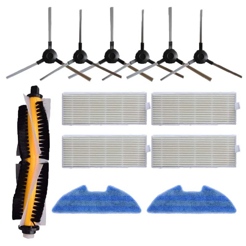 

Replacement Main Brush Side Brush Mop Pad Hepa Filters For Proscenic VSLAM-811GB VSLAM-911SE Vacuum Cleaner Accessories