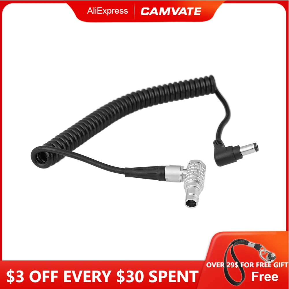 CAMVATE Power Cable Coiled 2 Pin Push-Pull Connector To DC 2.5mm Plug Power Cable For Camera Transmitter Power Cable USB To DC
CAMVATE Power Cable Coiled 2 Pin Push-Pull Connector To DC 2.5mm Plug Power Cable For Camera Transmitter Power Cable USB To DC