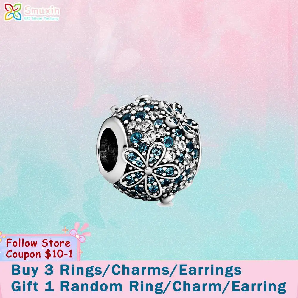 Smuxin S925 Sterling Silver Beads Green Pave Daisy Flower Charms fit Original Pandora Bracelets Women DIY Jewelry Making
Smuxin S925 Sterling Silver Beads Green Pave Daisy Flower Charms fit Original Pandora Bracelets Women DIY Jewelry Making