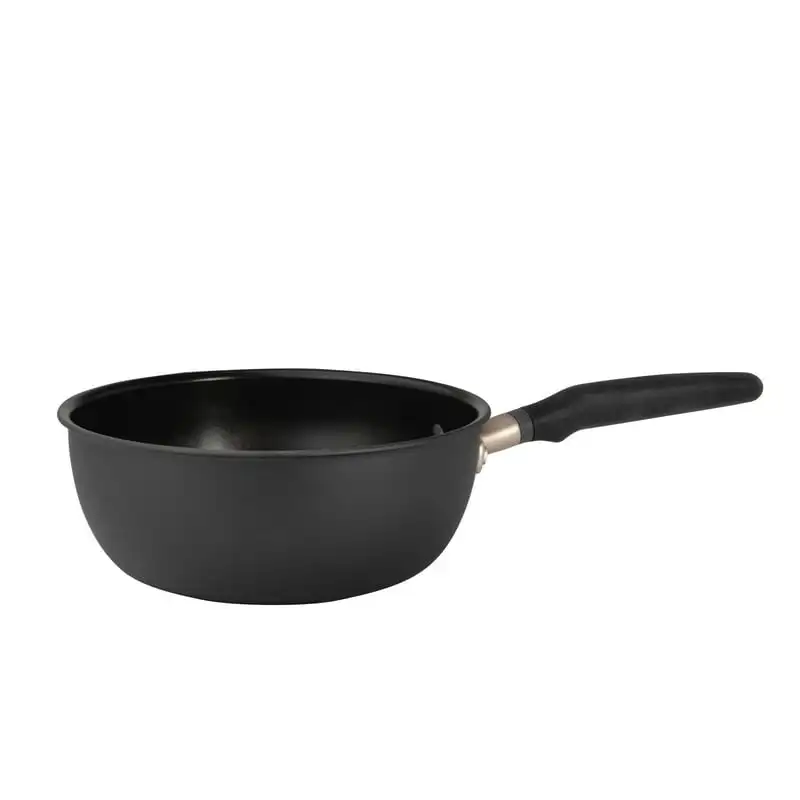 Accent Series Hard Anodized Nonstick Induction Saucier Sauce Pan, 3-Quart, Matte Black Fast Shipping
Accent Series Hard Anodized Nonstick Induction Saucier Sauce Pan, 3-Quart, Matte Black Fast Shipping