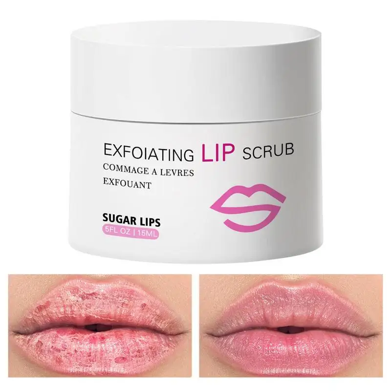 

Sugar Lip Scrub Exfoliating Moisturizer Honey Peach Lip Balm Anti-Cracked Peeling Dead Skin Fade Lip Lines Lip Care Cream