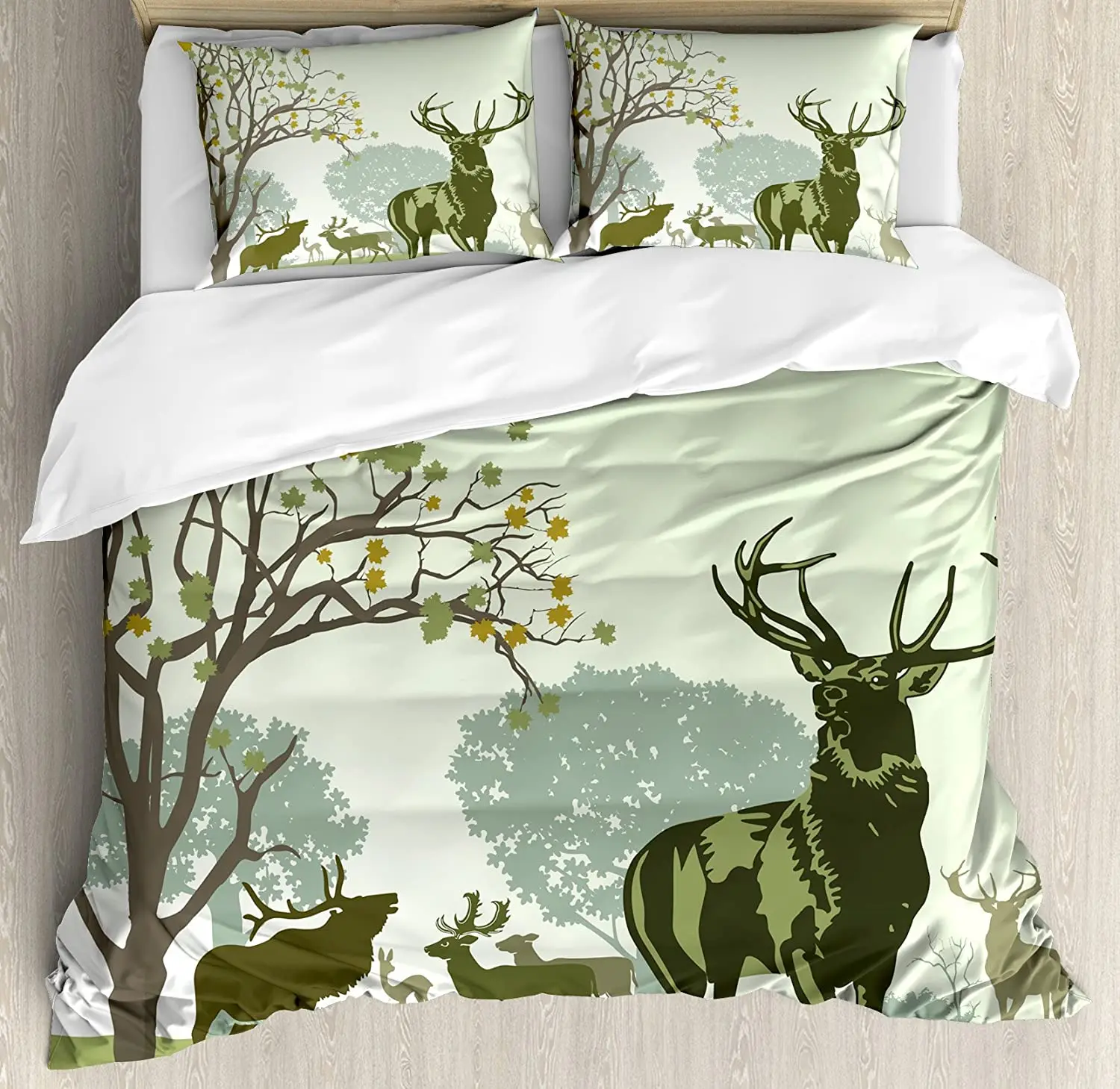Antlers Decor Bedding Set For Bedroom Bed Home Deer and Wildlife in park World Natural Her Duvet Cover Quilt Cover Pillowcase
Antlers Decor Bedding Set For Bedroom Bed Home Deer and Wildlife in park World Natural Her Duvet Cover Quilt Cover Pillowcase