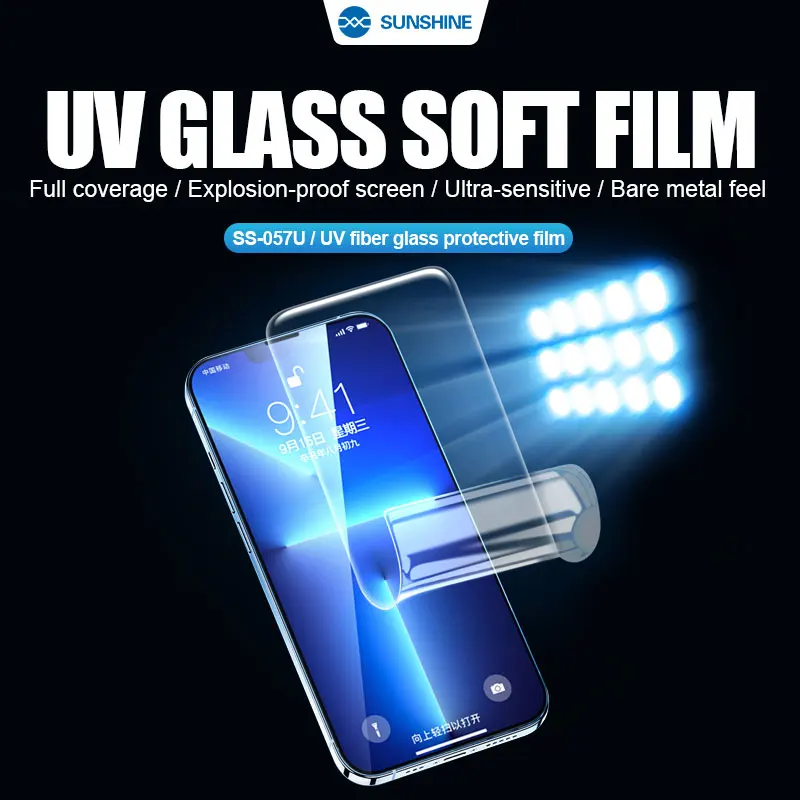 SUNSHINE SS-057U Glass Hydrogel Film Full Coverage / Explosion-proof Screen / Ultra-sensitive / Bare Metal Feel 
SUNSHINE SS-057U Glass Hydrogel Film Full Coverage / Explosion-proof Screen / Ultra-sensitive / Bare Metal Feel
