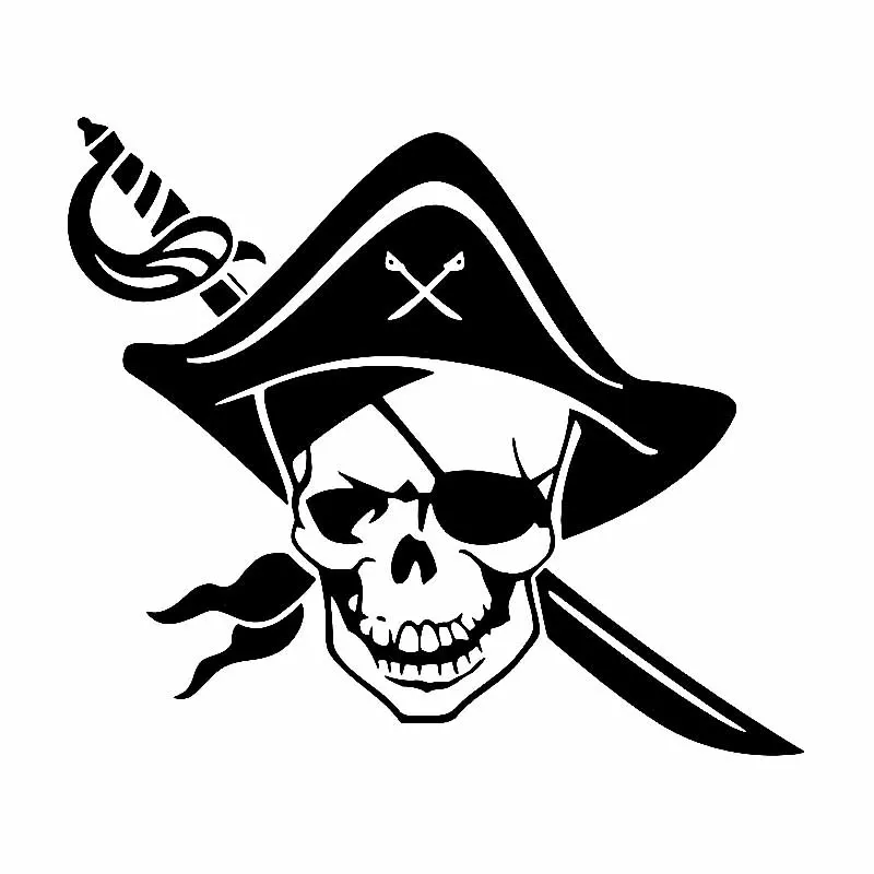 Pirate Skull Pattern High Quality Car Sticker Car Window Decoration Fashion Pvc Waterproof Decal Black/white, 17cm*15cm
Pirate Skull Pattern High Quality Car Sticker Car Window Decoration Fashion Pvc Waterproof Decal Black/white, 17cm*15cm