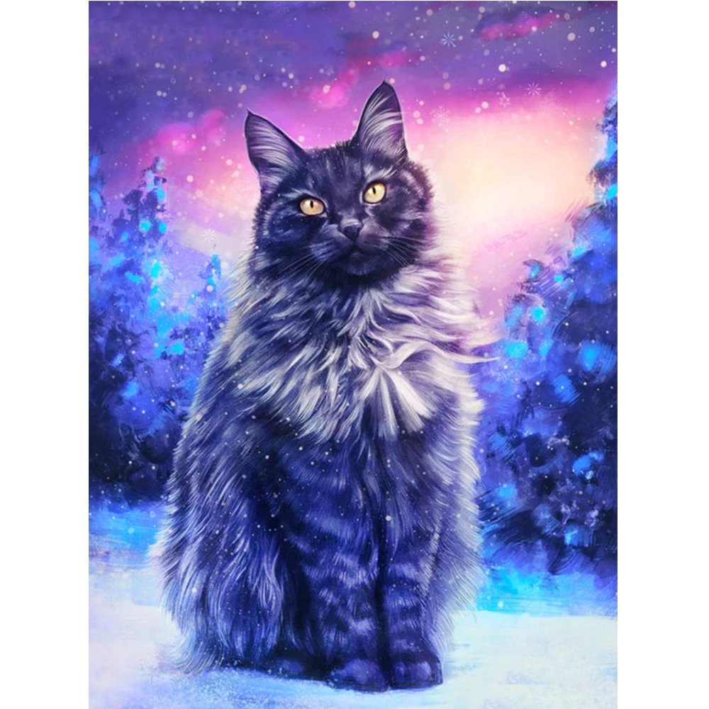 LZAIQIZG Diamond Mosaic Black Cat Full Square Round Painting Animal Cross Stitch Embroidery Sets Needlework Home Decor Gift
LZAIQIZG Diamond Mosaic Black Cat Full Square Round Painting Animal Cross Stitch Embroidery Sets Needlework Home Decor Gift
