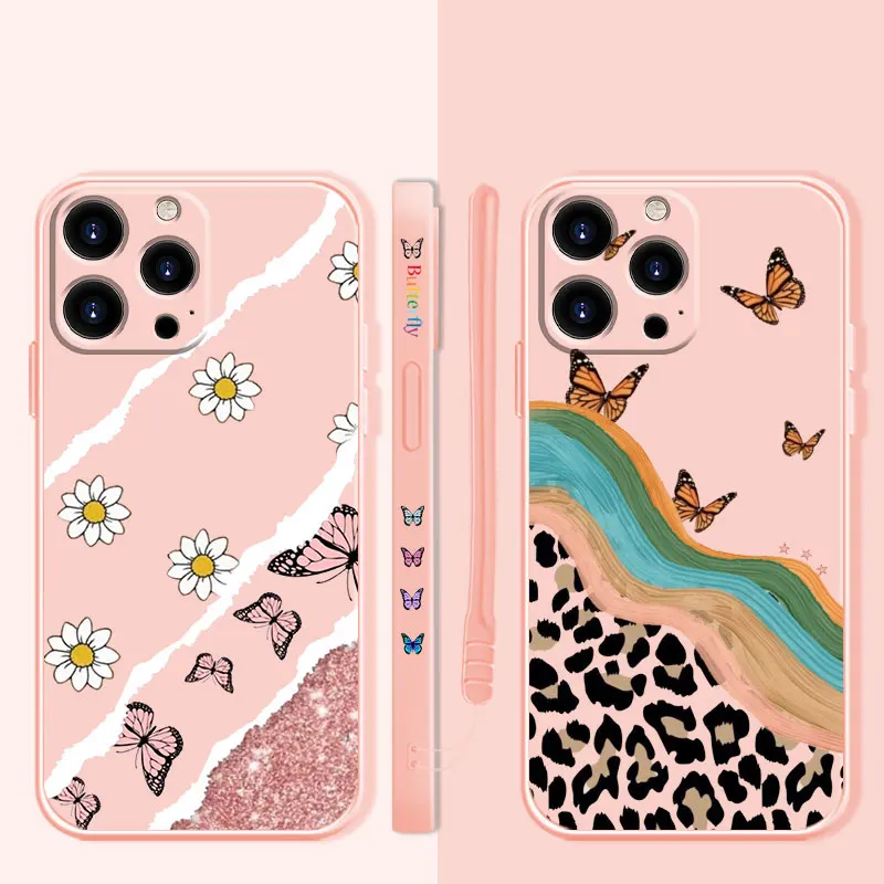 Square Luxury Candy Color Phone Case For iPhone 13 12 11 Pro Max Mini X XR XS Max 7 8 6 6s Plus SE Butterfly Leopard Color Art
Square Luxury Candy Color Phone Case For iPhone 13 12 11 Pro Max Mini X XR XS Max 7 8 6 6s Plus SE Butterfly Leopard Color Art