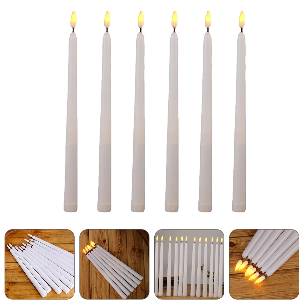 6 Pcs Heater Halloween Long Pole Light Christmas Decor LED Lamp Party Supplies Taper Candles
6 Pcs Heater Halloween Long Pole Light Christmas Decor LED Lamp Party Supplies Taper Candles