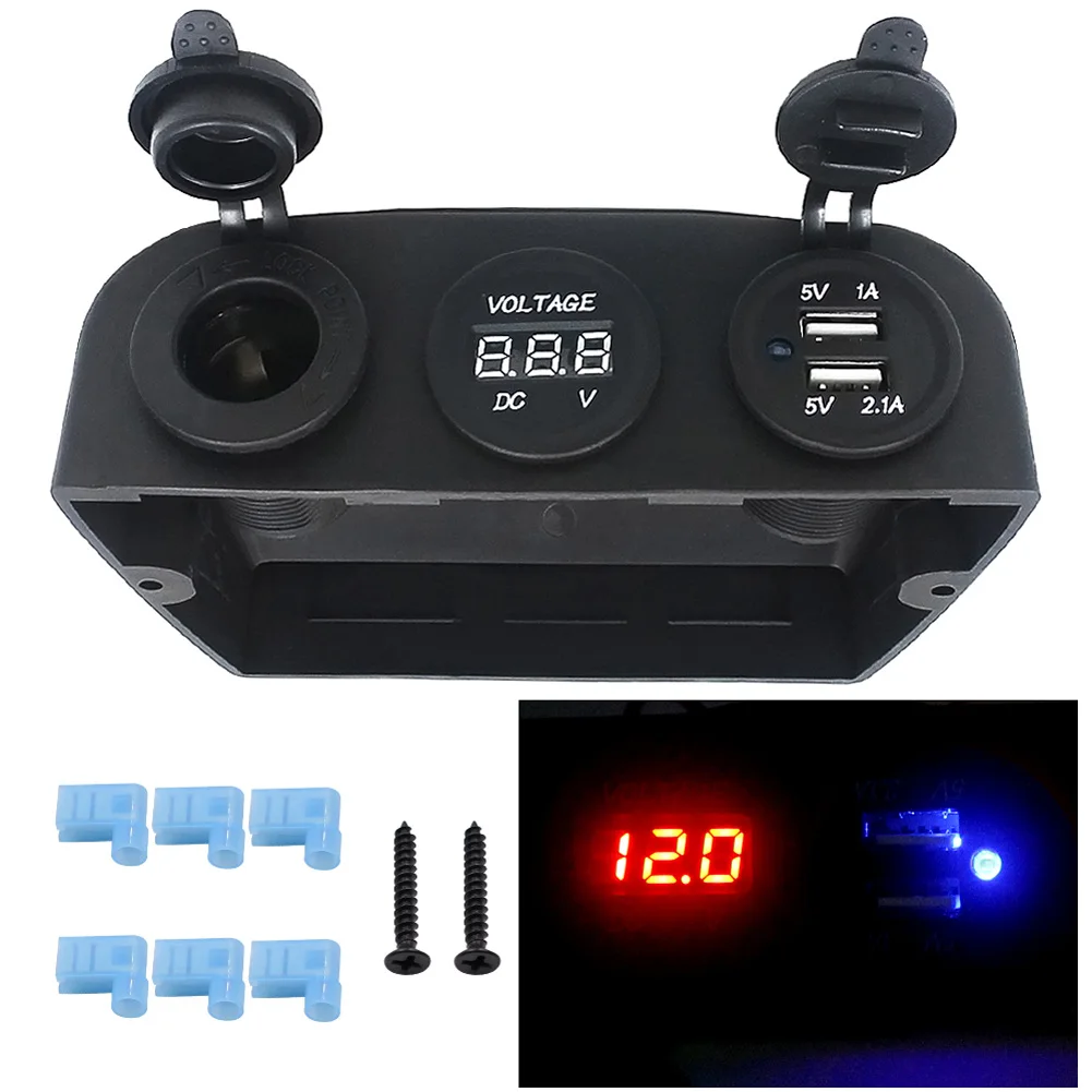 1Pcs Car Yacht Ship Modified Tent-type Voltmeter Detection USB Charger 12V Power Plug LED Digital Voltmeter
1Pcs Car Yacht Ship Modified Tent-type Voltmeter Detection USB Charger 12V Power Plug LED Digital Voltmeter