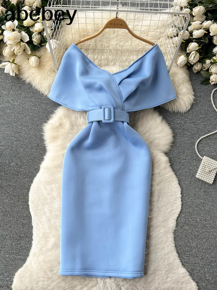 Blue Dresses Plus Size Off Shoulder Sexy V Neck High Waist Bodycon Evening Birthday Cocktail Event Gowns Dress for Ladies 2022
Blue Dresses Plus Size Off Shoulder Sexy V Neck High Waist Bodycon Evening Birthday Cocktail Event Gowns Dress for Ladies 2022