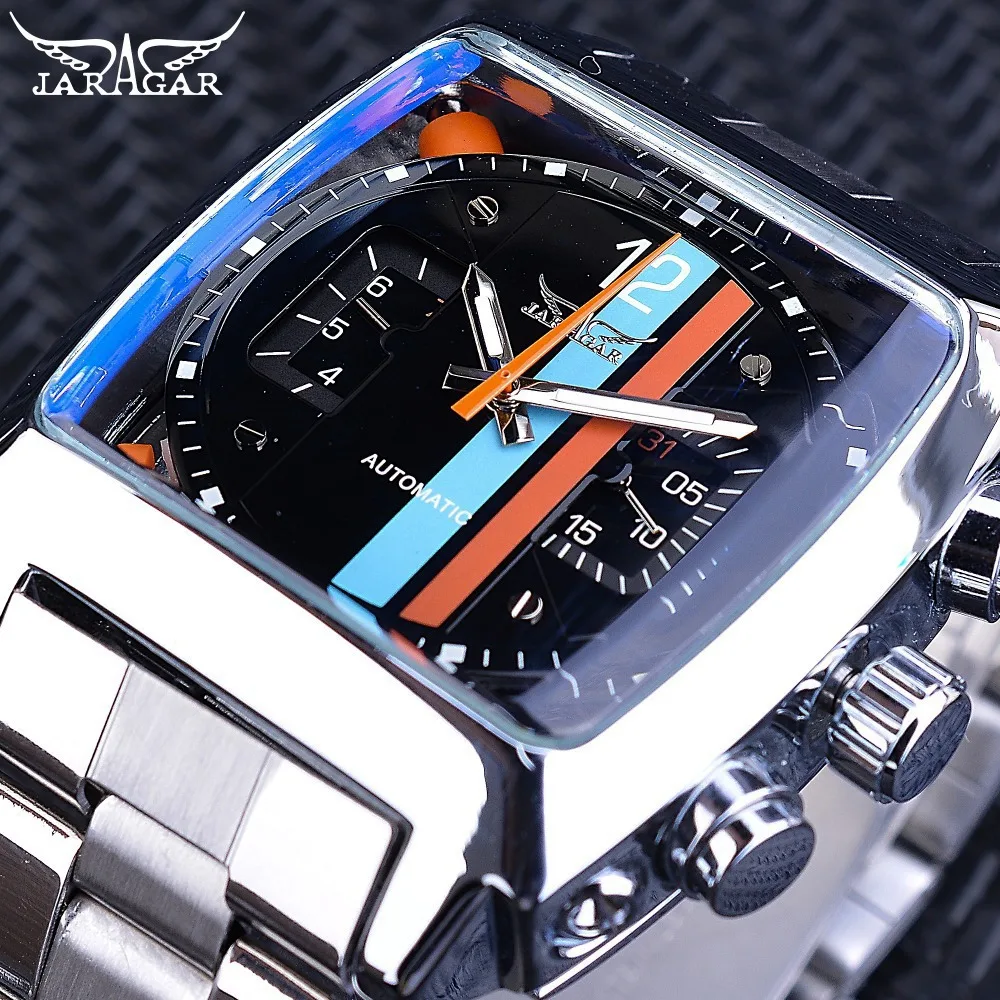 Jaragar Luxury Brand Quartz Watches Mens Skeleton Automatic Watch for Men Stainless Steel Strap Mafe Clock relogio masculino
Jaragar Luxury Brand Quartz Watches Mens Skeleton Automatic Watch for Men Stainless Steel Strap Mafe Clock relogio masculino