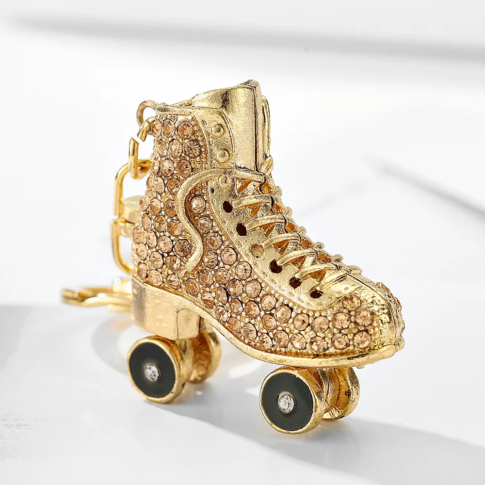 Car Pendant Diamond-Studded Skates Small Gift Couple Backpack Ornaments Girls' Keychain Metal Ornament Birthday Gift
Car Pendant Diamond-Studded Skates Small Gift Couple Backpack Ornaments Girls' Keychain Metal Ornament Birthday Gift