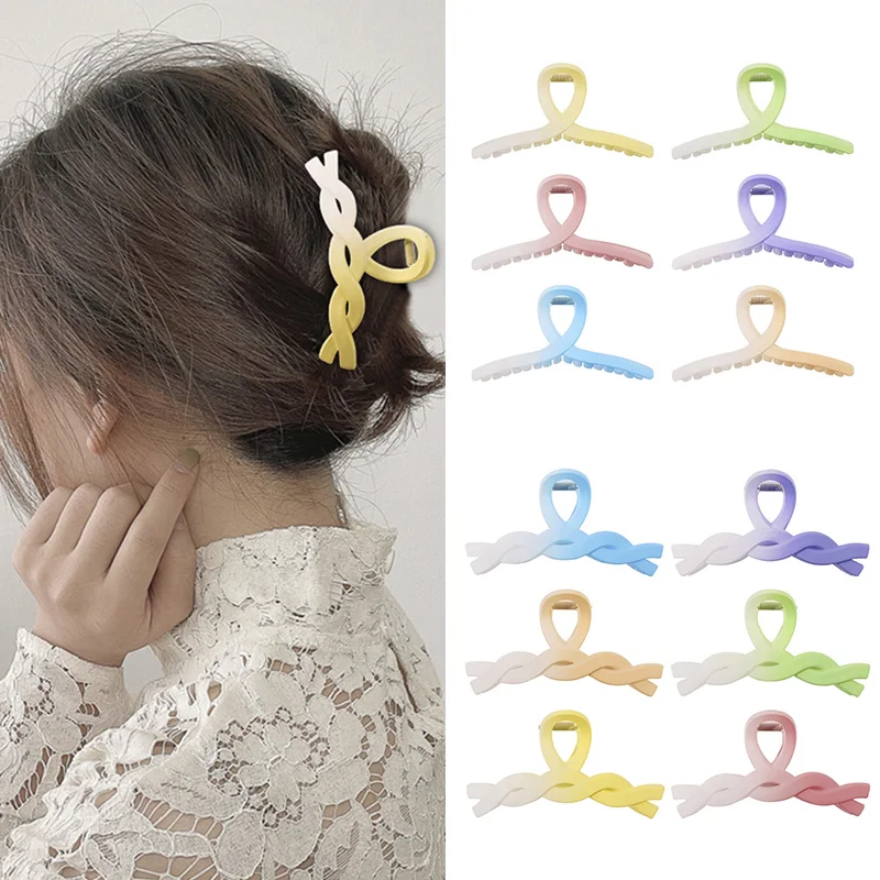 Frosted Shark Clip Gradient Hair Claws Barrettes Square Cross Hairpins Candy Color Hair Accessories DIY Hair Styling Tools
Frosted Shark Clip Gradient Hair Claws Barrettes Square Cross Hairpins Candy Color Hair Accessories DIY Hair Styling Tools