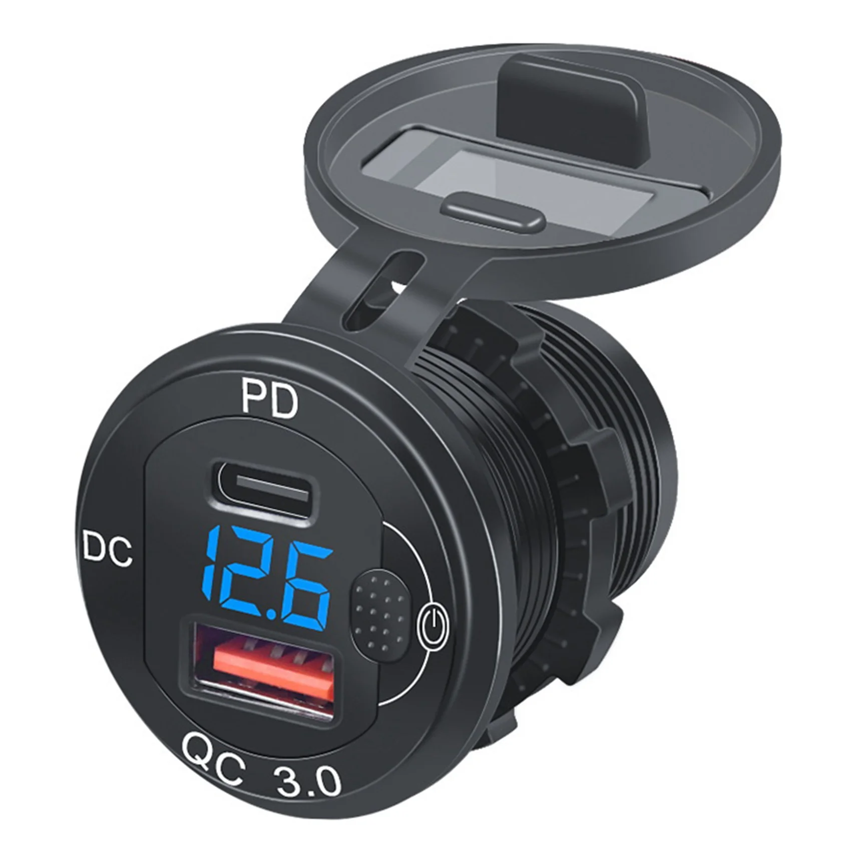 Автомобильное зарядное устройство PD QC 3,0 с двумя портами
Автомобильное зарядное устройство PD QC 3,0 с двумя портами
