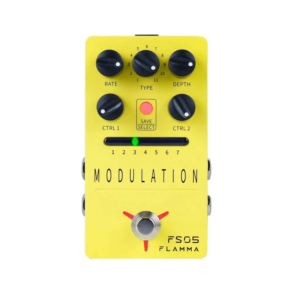 FLAMMA FS05 Stereo Digital Guitar Effects Pedal Modulation Pedal with 7 Preset Slots and 11 Modulation Effects True Bypass
FLAMMA FS05 Stereo Digital Guitar Effects Pedal Modulation Pedal with 7 Preset Slots and 11 Modulation Effects True Bypass