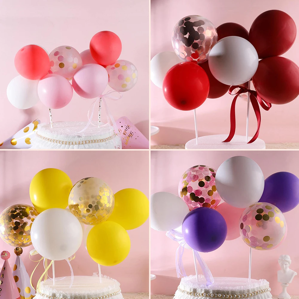 12*21cm Thick Sequined Latex Transparent Confetti Balloon Birthday Party Cake Decoration Supplies Wedding Cake Insert Card
12*21cm Thick Sequined Latex Transparent Confetti Balloon Birthday Party Cake Decoration Supplies Wedding Cake Insert Card