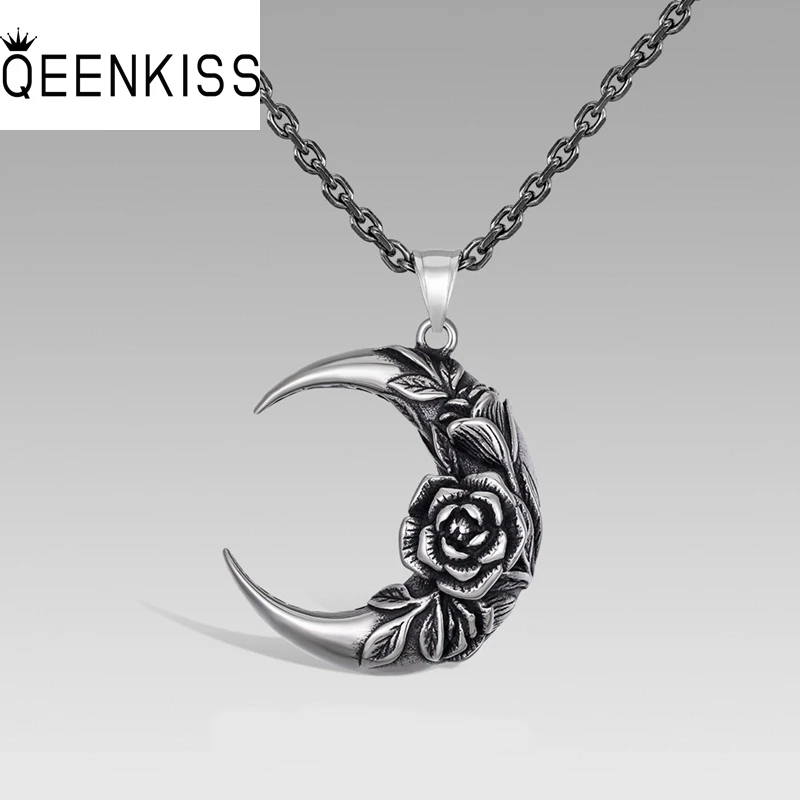 QEENKISS NC8196 Wholesale WomanMan GirlBoyfriend Party Birthday Wedding Gift Moon Rose Titanium Stainless Steel Sweater Necklace
QEENKISS NC8196 Wholesale WomanMan GirlBoyfriend Party Birthday Wedding Gift Moon Rose Titanium Stainless Steel Sweater Necklace