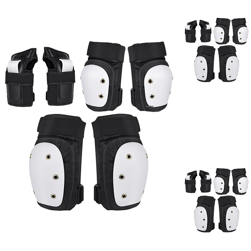 

Knee Pads Elbow Pads And Wrist Guards 6 In 1 Skateboard Protective Gear For Cycling Inline Skate And Scooter