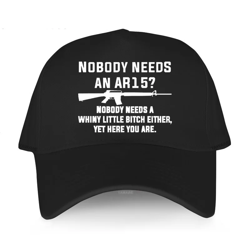 Men's baseball cap black Hat casual style Nobody Needs An Ar 15 Dry Nobody Needs A Whimy Little Bitch Either Yet Here You Are
Men's baseball cap black Hat casual style Nobody Needs An Ar 15 Dry Nobody Needs A Whimy Little Bitch Either Yet Here You Are