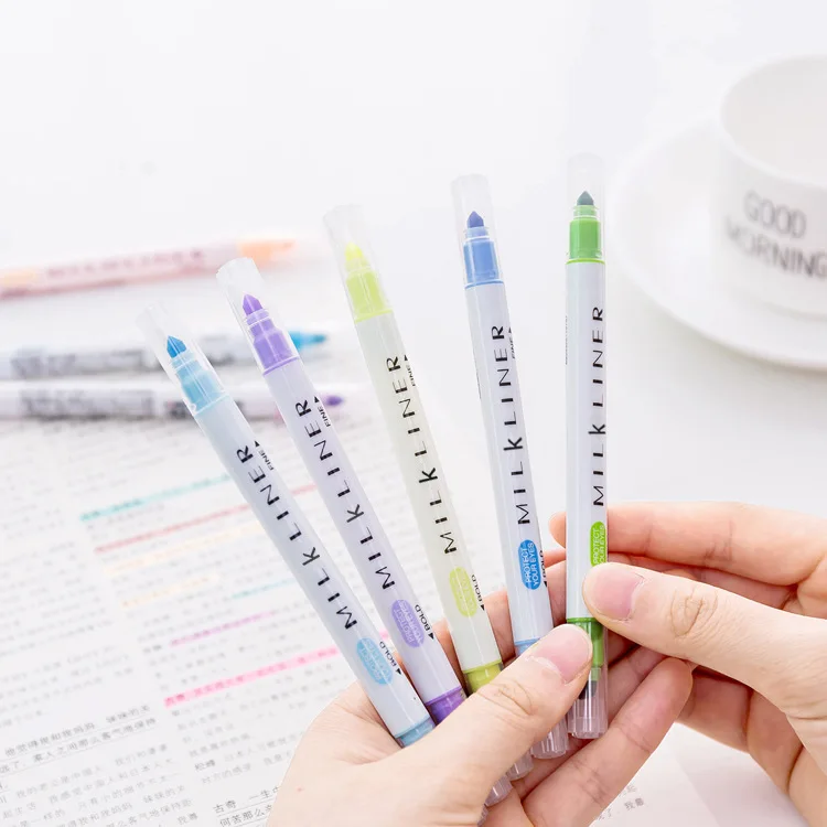 Double-headed Solid Highlighters Watercolour Pens Students Mark Note-taking Pens In 12 Colours With Colored Highlights
Double-headed Solid Highlighters Watercolour Pens Students Mark Note-taking Pens In 12 Colours With Colored Highlights