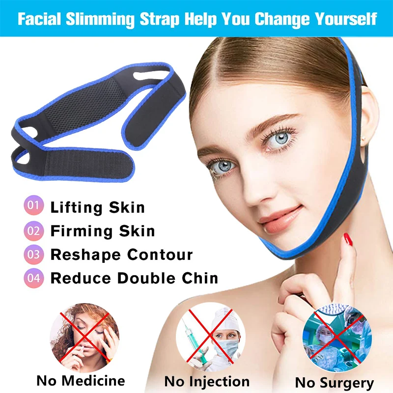 Black Face Slimming Belt Lifting Bandage V Line Lift Up Double Chin Strap Anti-wrinkle Mask Sleep V-Face Facial Skin Care Tool
Black Face Slimming Belt Lifting Bandage V Line Lift Up Double Chin Strap Anti-wrinkle Mask Sleep V-Face Facial Skin Care Tool