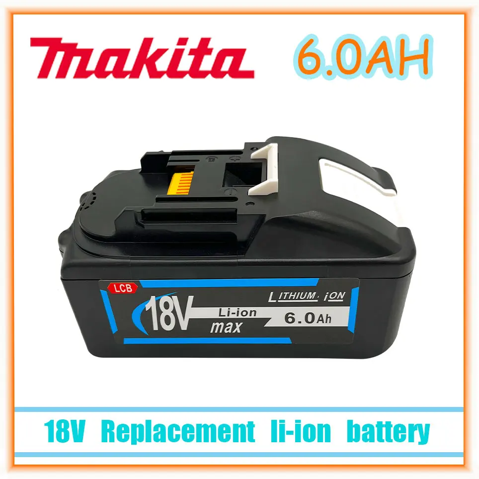 

18V 6000MAH/9.0AH Replacement li-ion battery for MAKITA bl1890 bl1860 bl1840 BL1830 with LED really capacity input 21700 cell