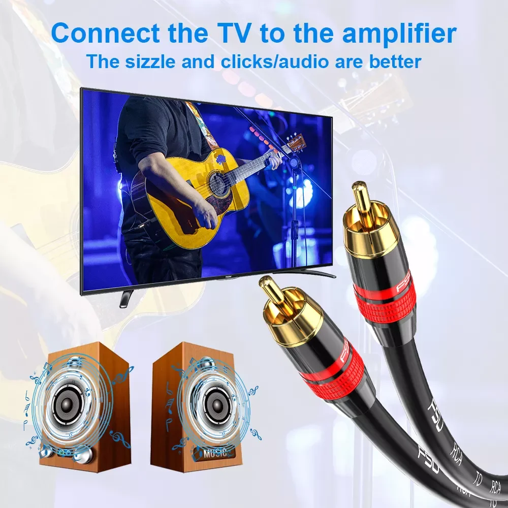High quality High quality RCA Cable Subwoofer Cable RCA to RCA Cable Digital Coaxial Audio Cable SPDIF Cable Male Speaker Hifi S
High quality High quality RCA Cable Subwoofer Cable RCA to RCA Cable Digital Coaxial Audio Cable SPDIF Cable Male Speaker Hifi S